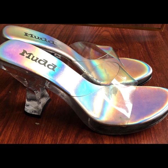 Vintage Mudd Clear Holographic Chunky 